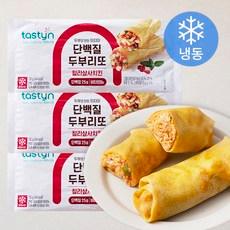 테이스틴 단백질 두부리또 칠리살사치킨 (냉동), 130g, 3개
