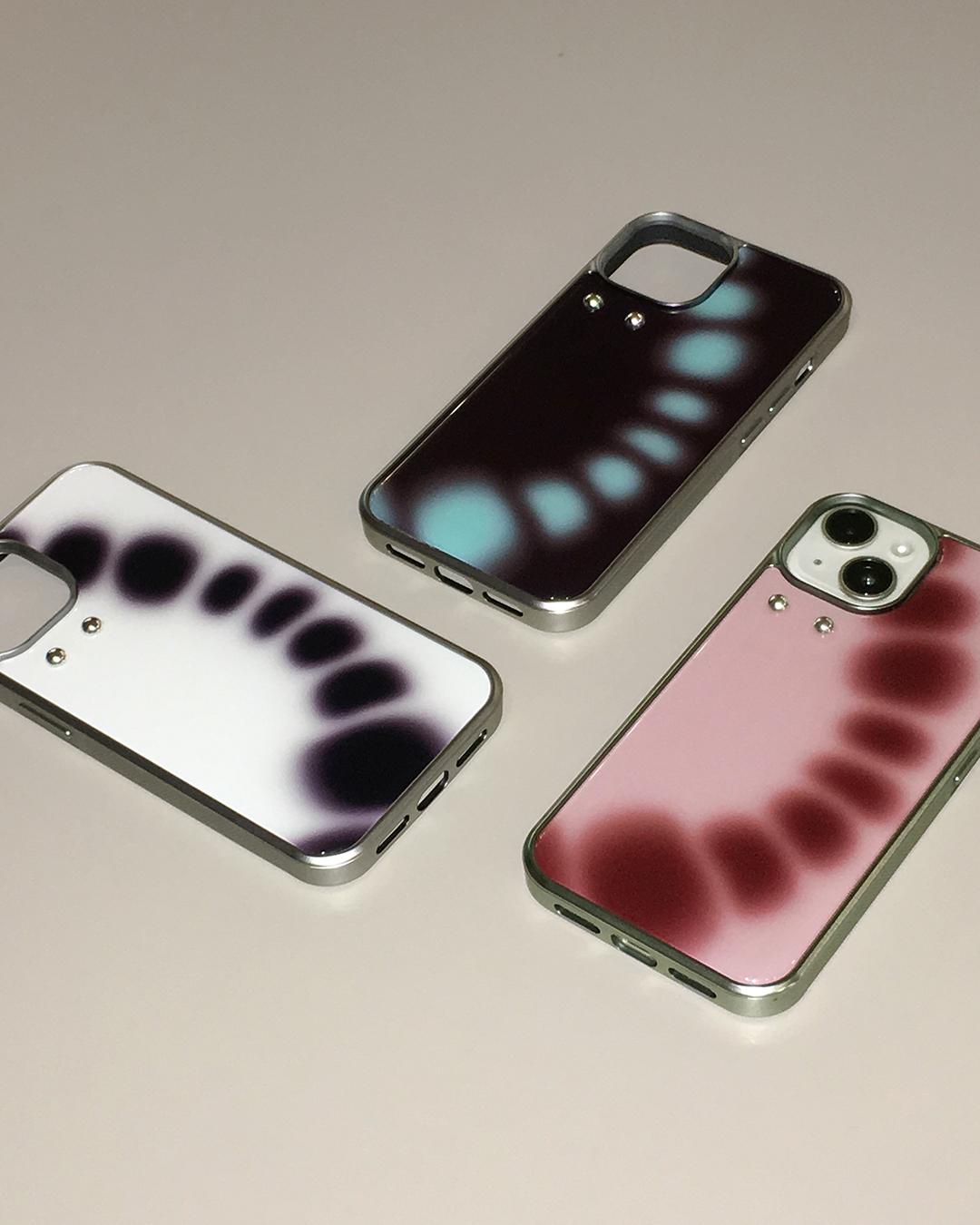 스콜 SQUALL 스콜 실버 에폭시 범퍼 [피어싱] 폰케이스 아이폰 16e/17 갤럭시 z플립 3color