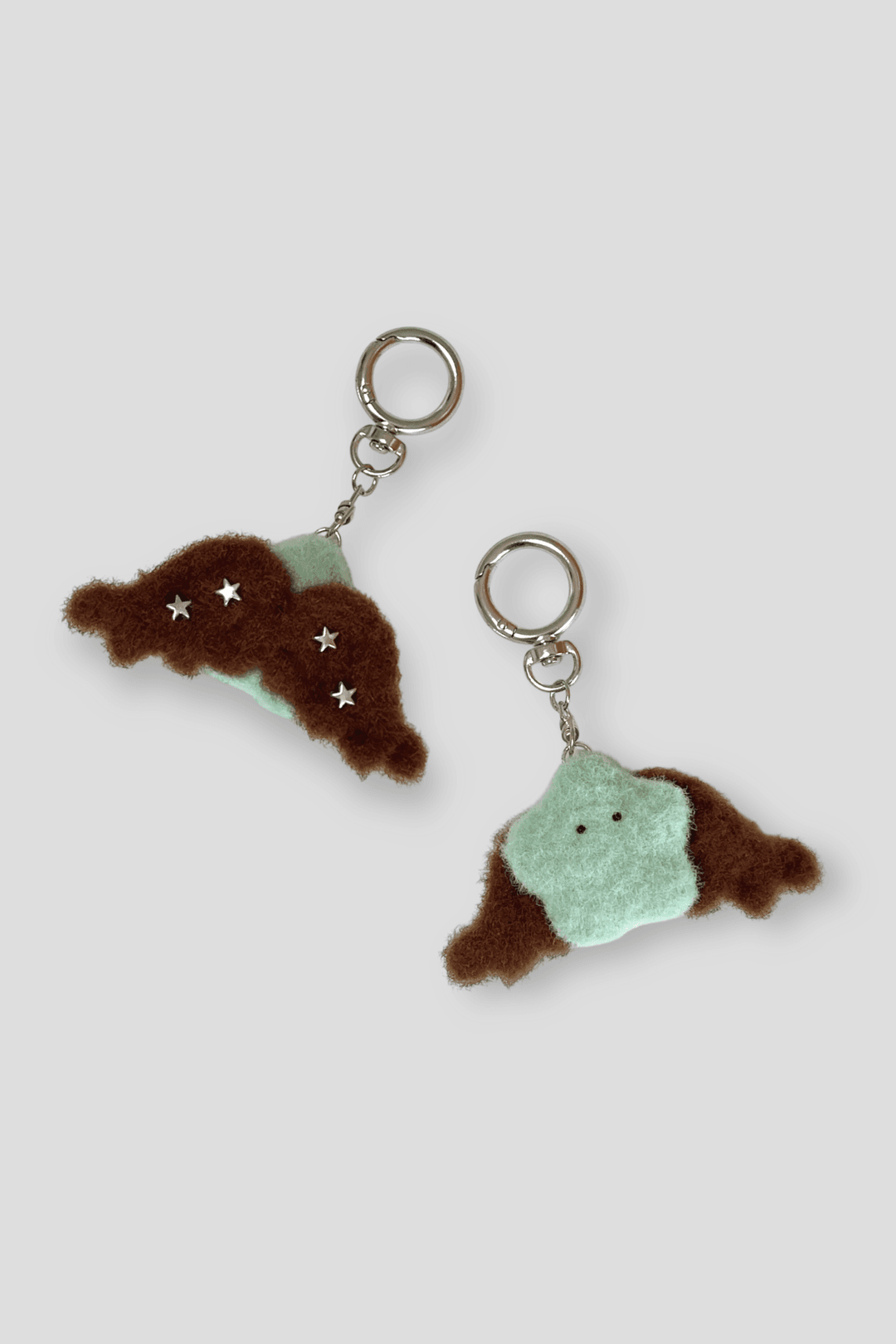 puff angel keyring (mint:choco)