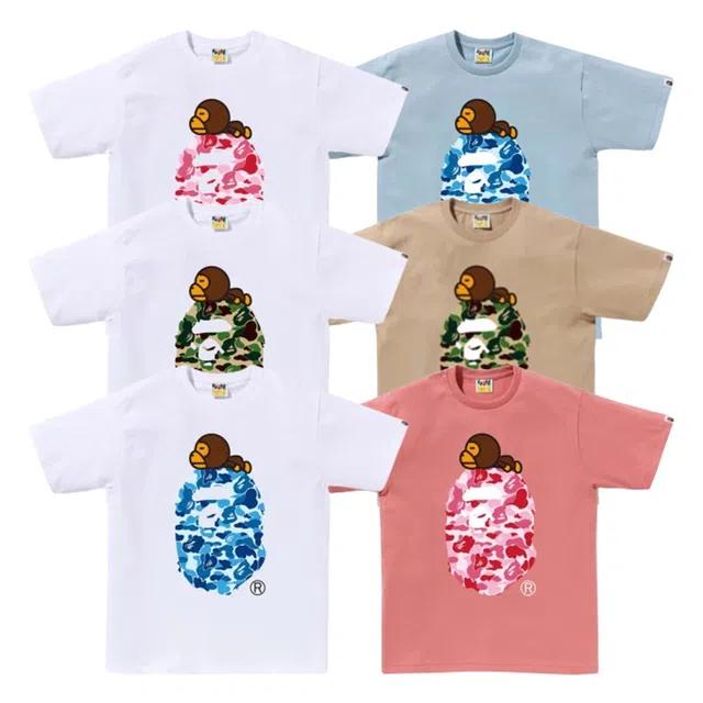 [해외] 베이프 ABC 카모 마일로 온 빅 에이프 반팔티 6컬러 2K30110004