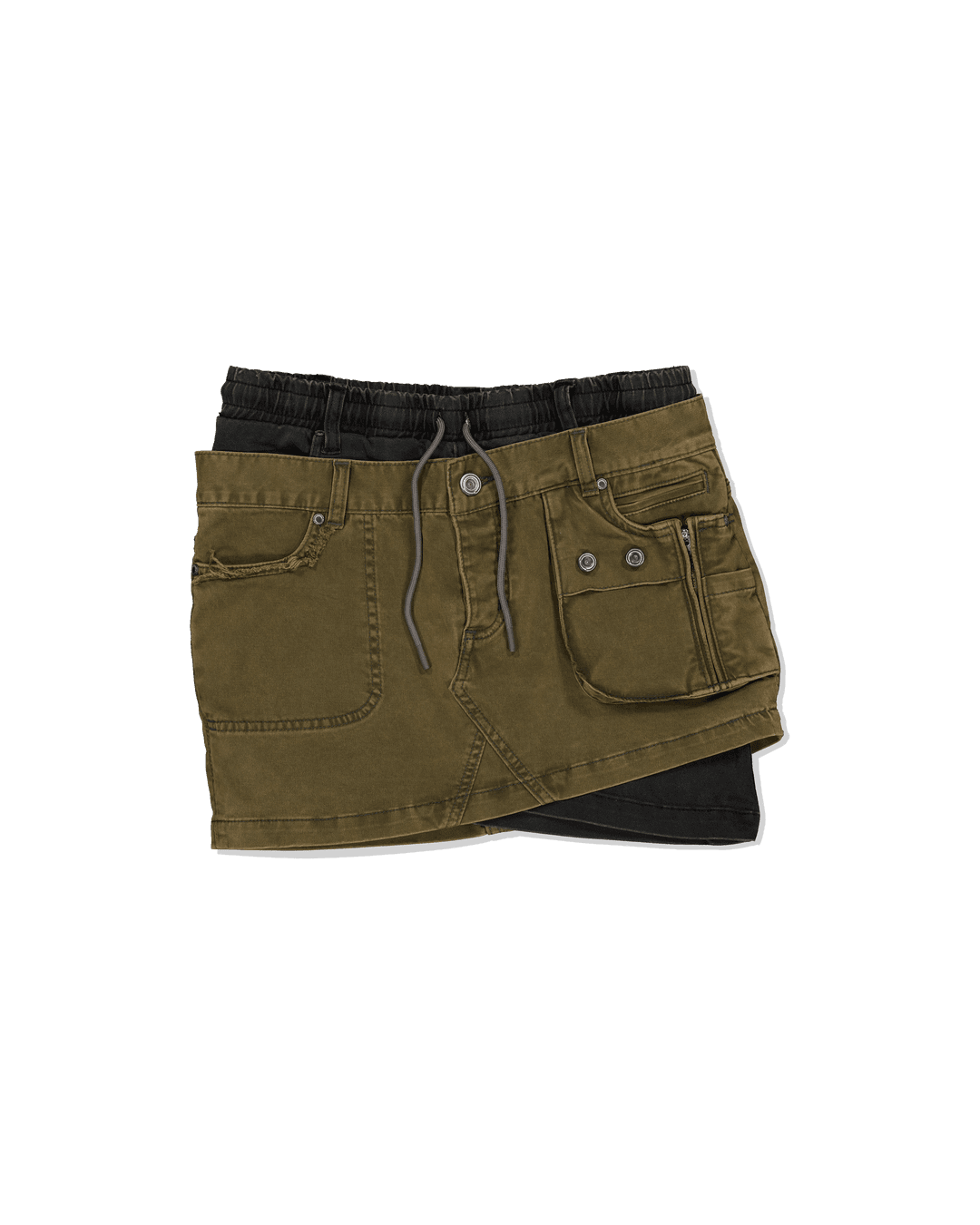 (ARIELLA) Strange Skirt - 0 / WASHED OLIVE