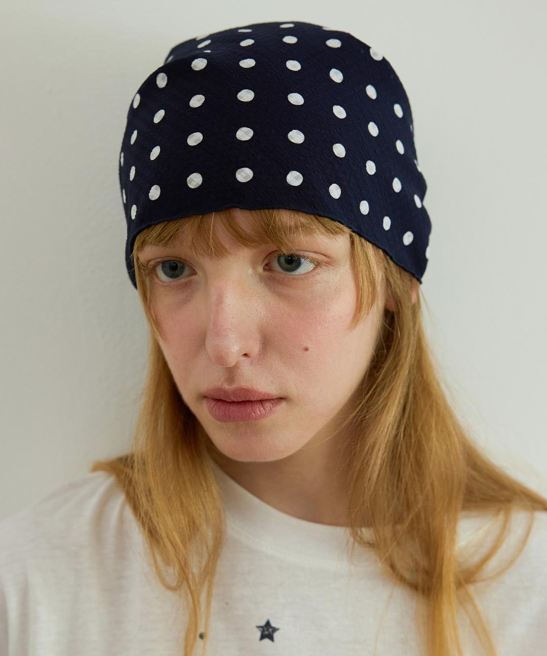 [1st] Dotted Check Scarf