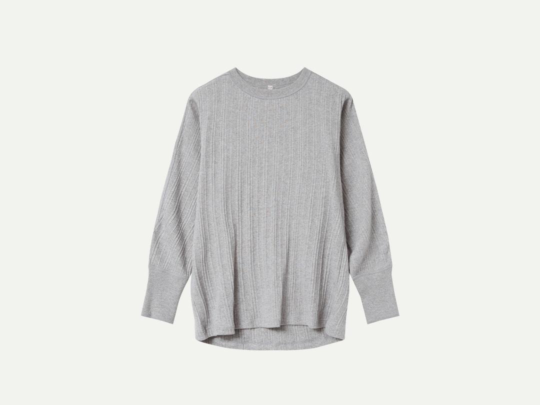 Via Celia ribbed T-shirt (Gray)