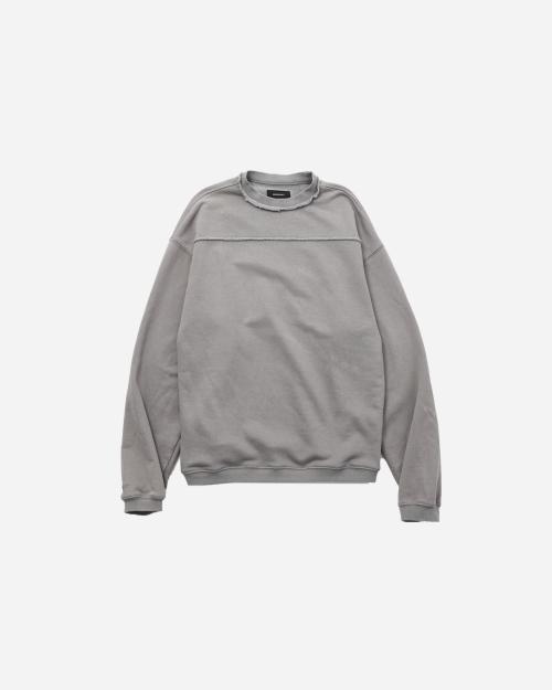 빈티지 다잉 맨투맨 (블리치드 그레이)