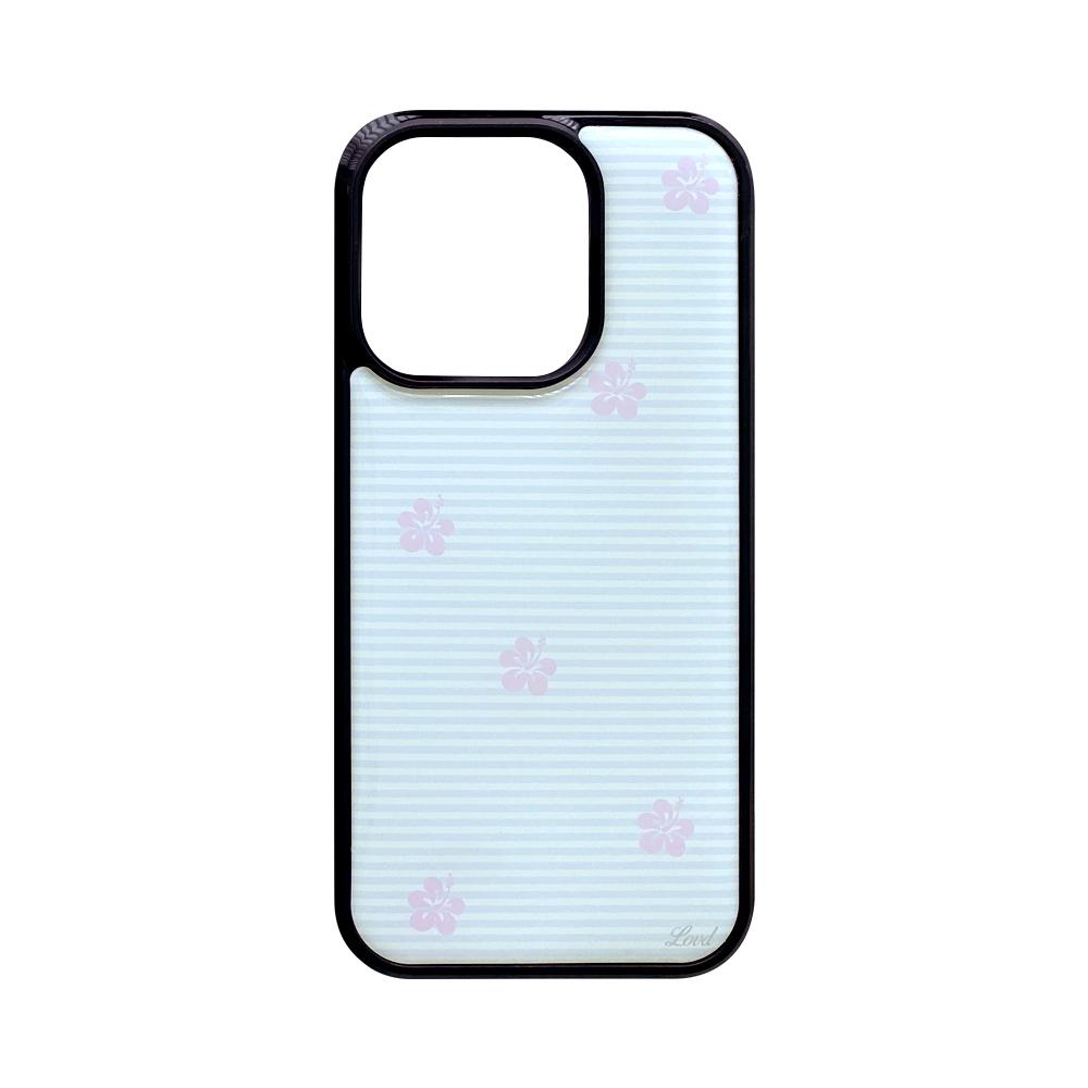 HIBI STRIPE PHONE CASE (epoxy black bumper)