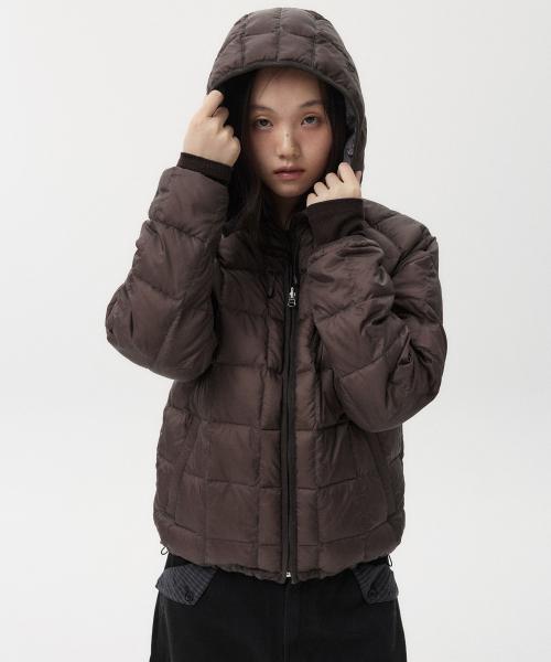 REVERSIBLE PADDED DUCK DOWN, BROWN