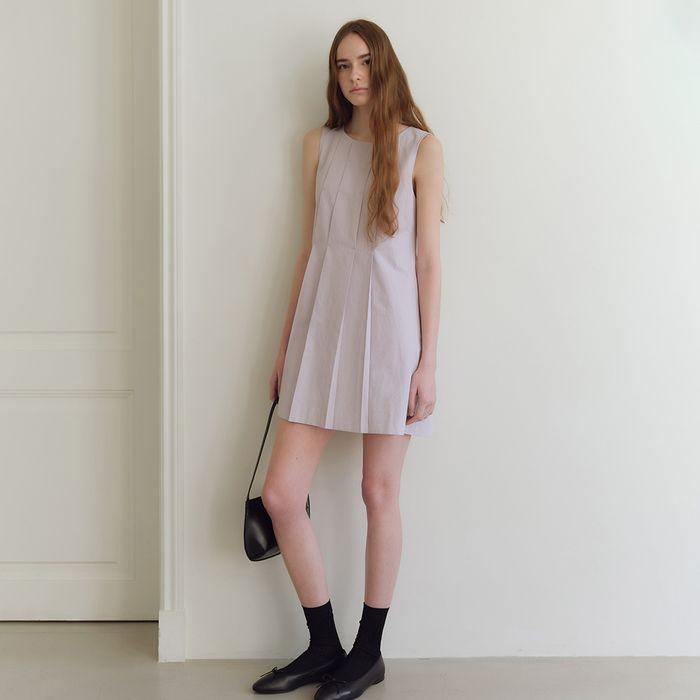Nella Cotton Mini Dress (Lavender)