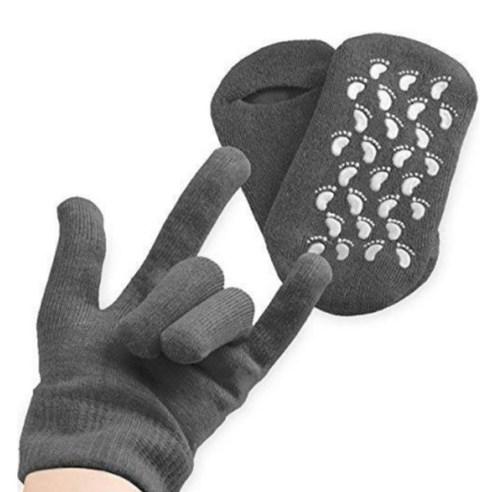 몬스터 모이스춰 모모 파라핀 겔 보습 장갑 + 양말 세트, 1세트 - 손/발건강용품 | 쿠팡