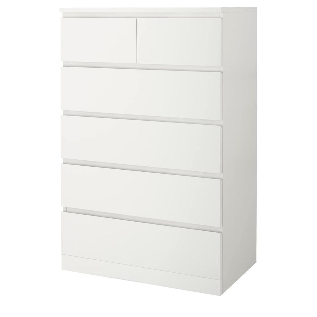 MALM 말름 6칸서랍장 - 화이트 80x123 cm