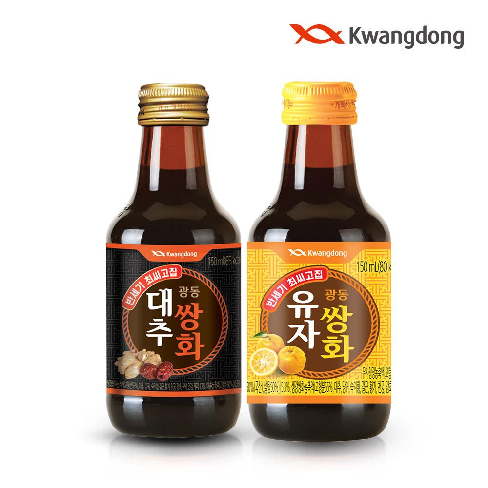 (광동 직영) 대추쌍화 150ML 20병+유자쌍화 150ML 20병 쌍화차 활력 감기 [원산지:상세설명에 표시]