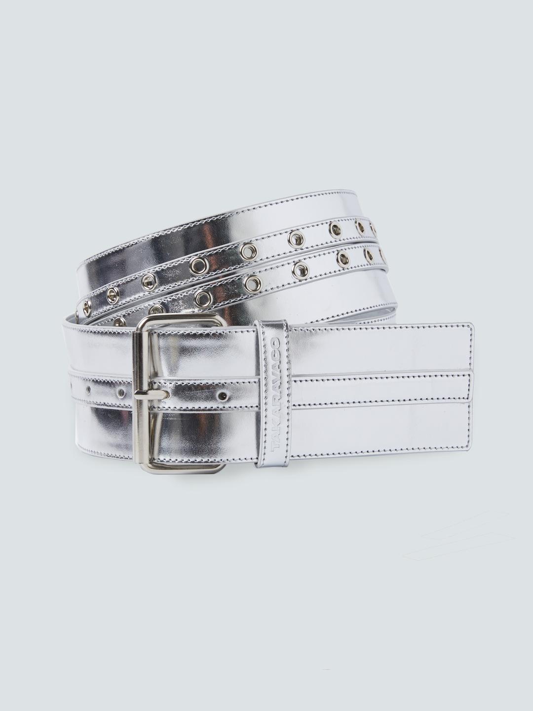 ​​Buckle biker belt_Silver