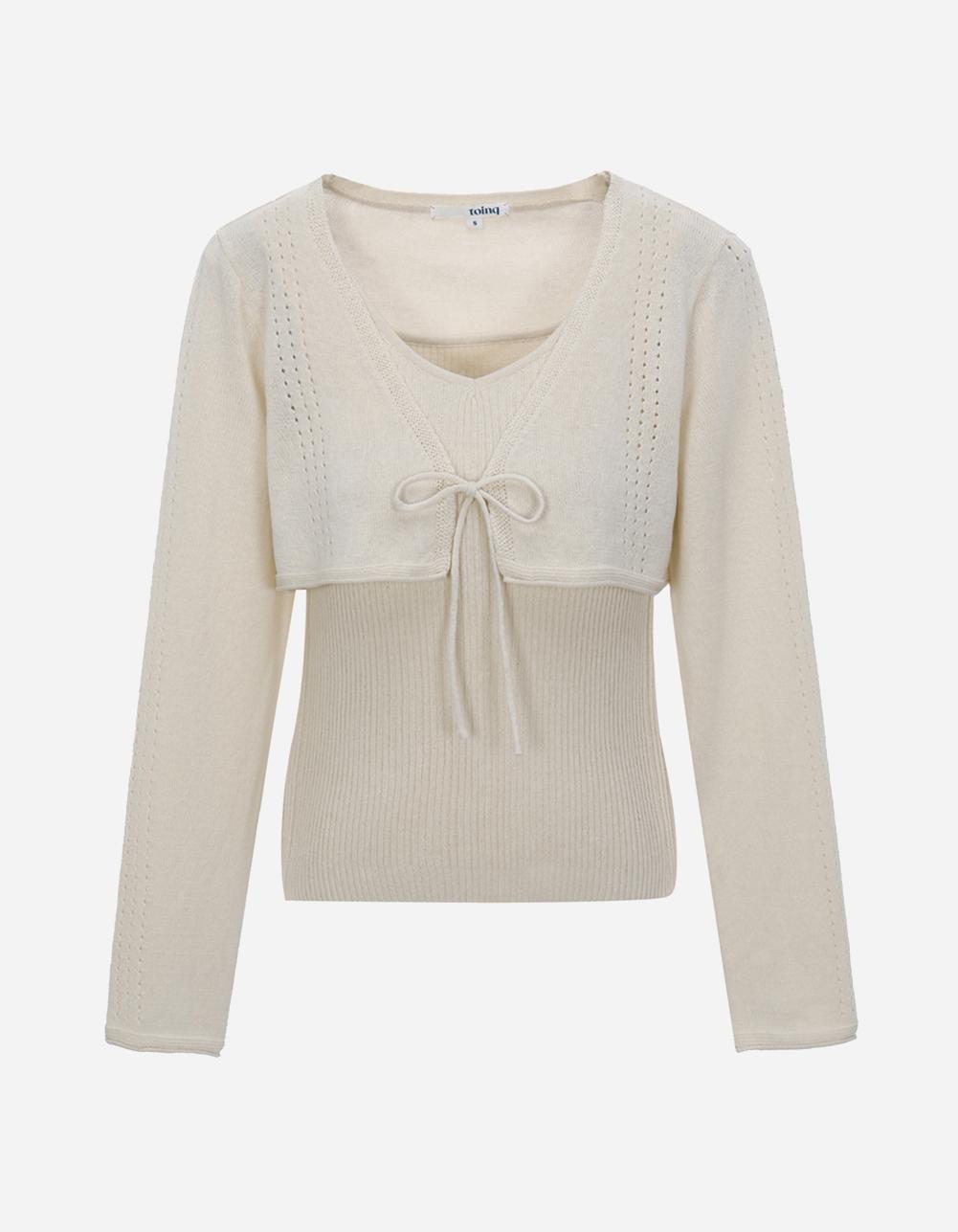 [Thursday Island]_T230MCD908W_이너탑 세트 가디건