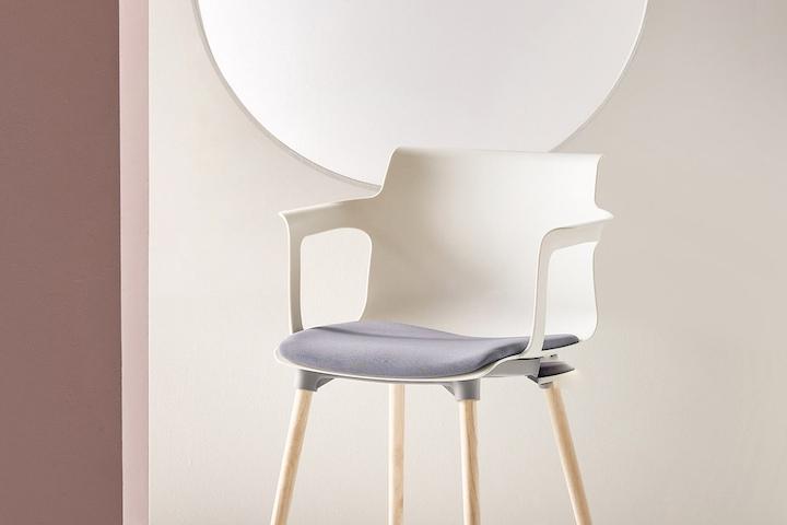 허그 체어 바퀴없는 책상 학생 공부 의자(쿠션형)