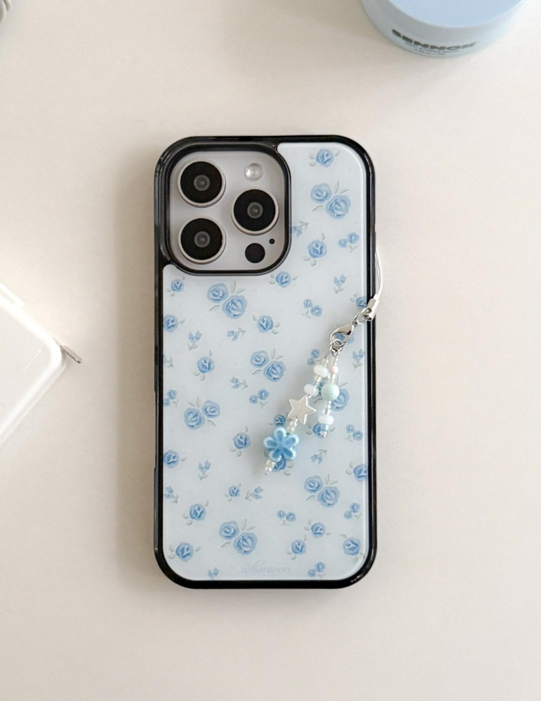 FLOWER BED GLASS CASE (BLUE)