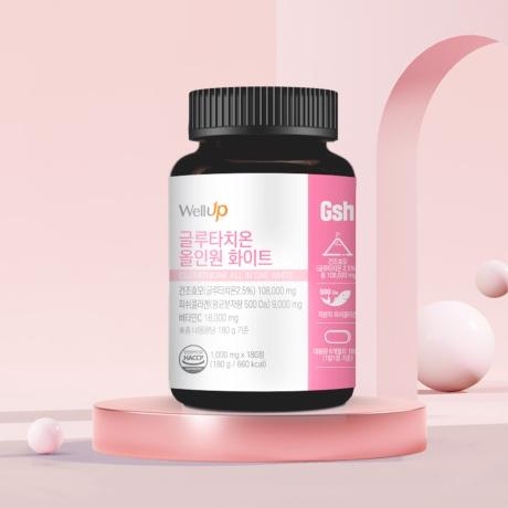 [로엘] ★추가할인쿠폰★ [6개월분] 웰업 글루타치온 올인원 화이트정 180정 x 1통