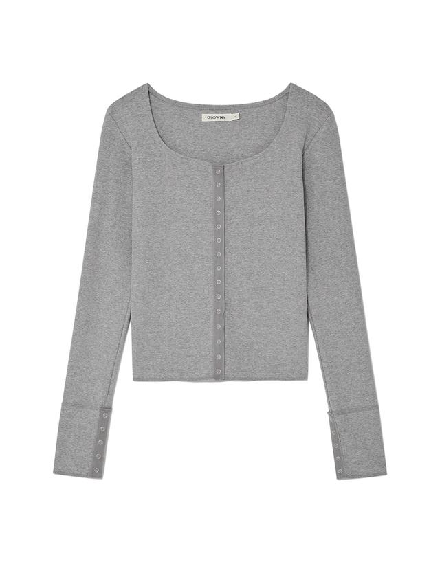 NU NOSTALGIA LONG SLEEVE (MELANGE CHARCOAL)
