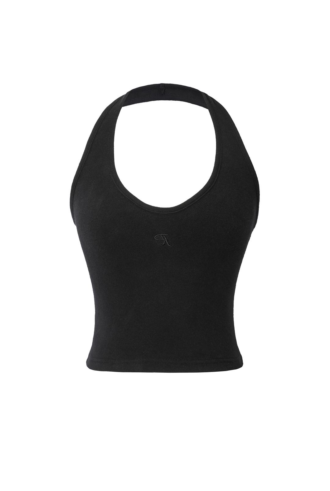 Basic logo halter top
