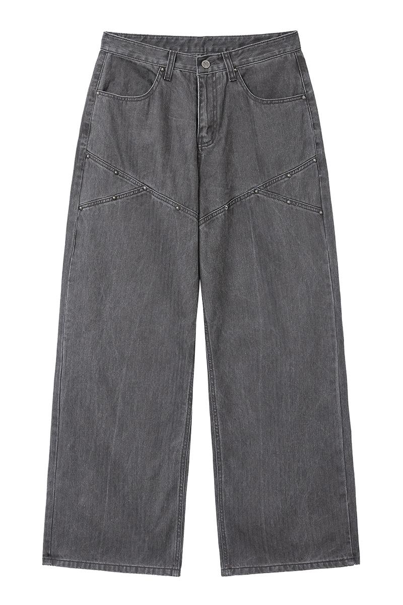 hb rivet pants (dark grey)
