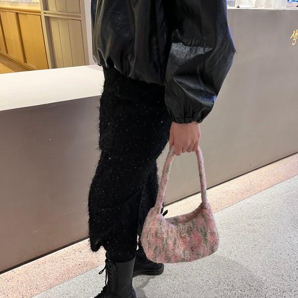 noonnoon knit bag_mixed pink