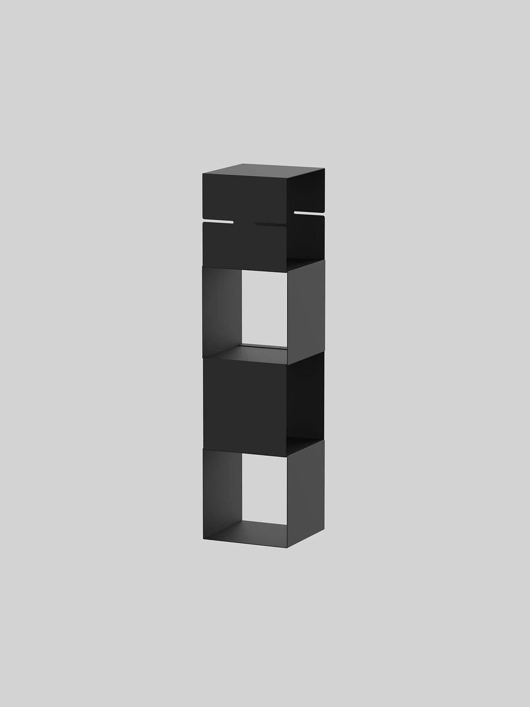 CUBE WALL SHELF - Black