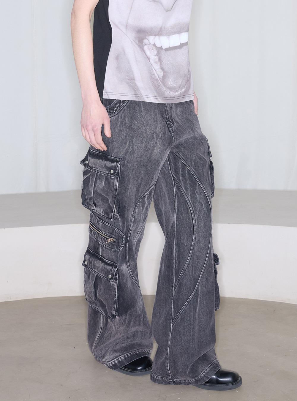 [ANTERIOR LOVED×CasseSango] casual denim cargo pants