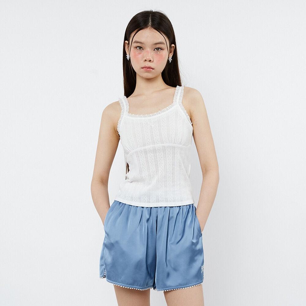 Lace Punching Sleeveless (white)