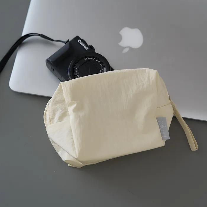 puff pouch 퍼프 파우치 (yellow_nylon)