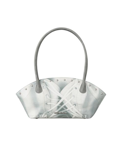 CORSET HALF-MOON BAG (GREY)