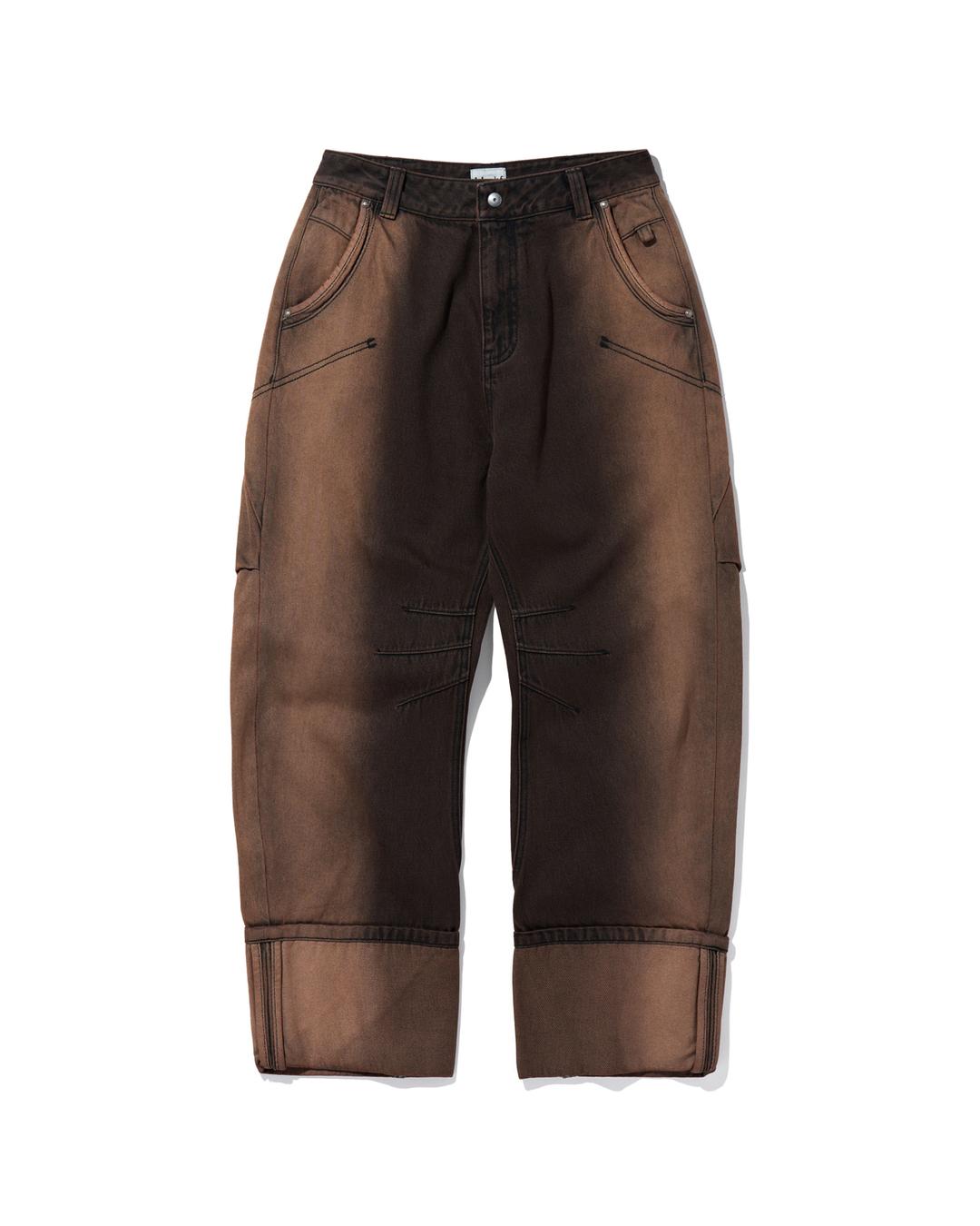 WIDE FADE JEANS_BLACK/BEIGE