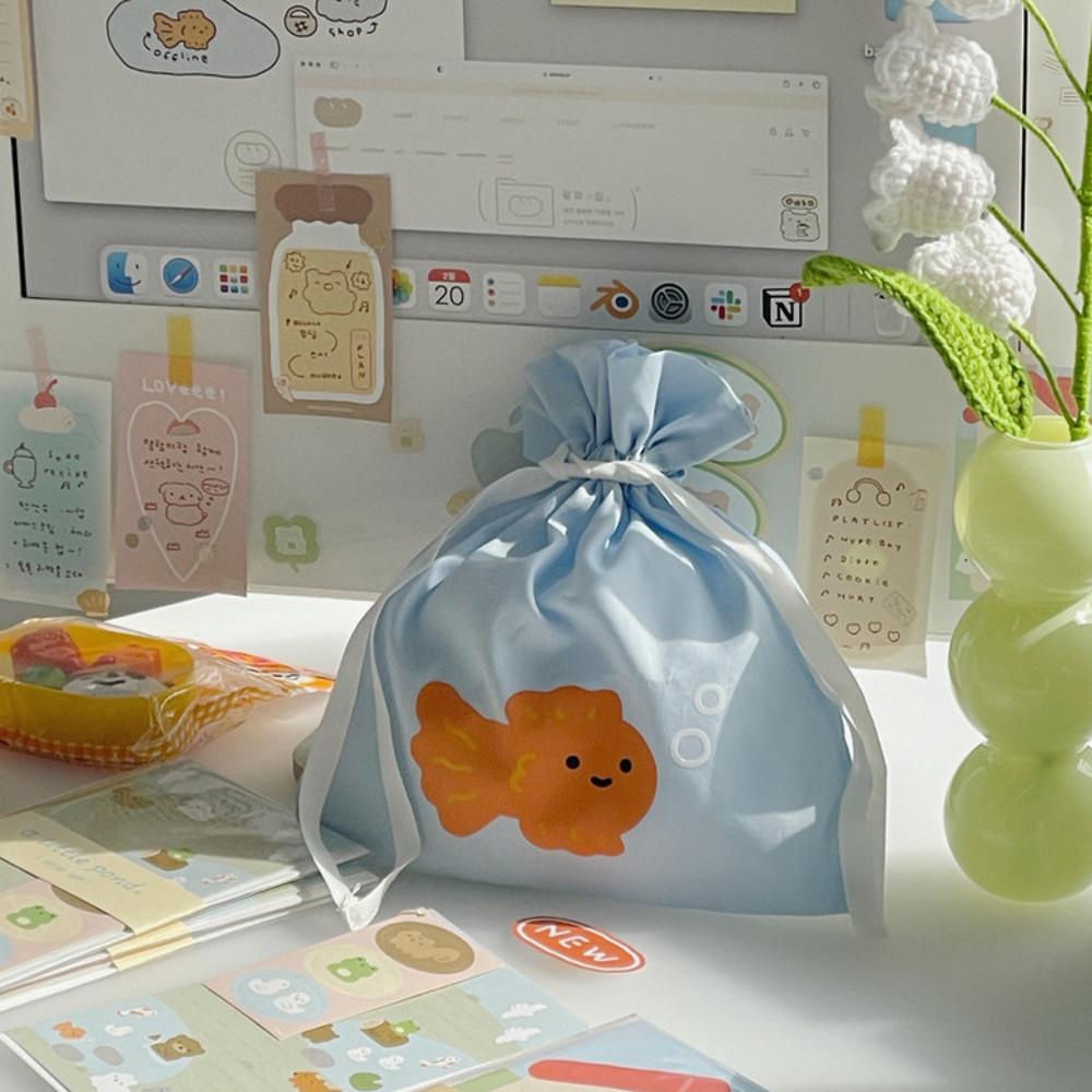 [후카후카스튜디오] 물고기 스트링 파우치