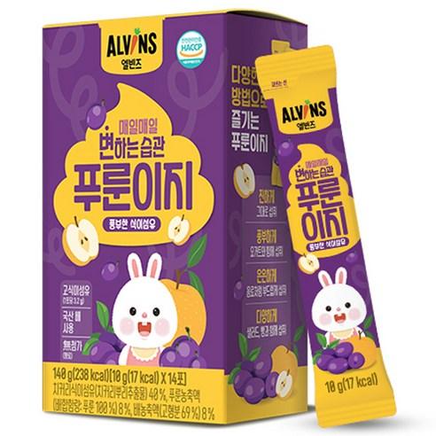 엘빈즈 매일매일 변하는 습관 푸룬이지 14p, 140g, 1개 - 과즙/음료 | 쿠팡