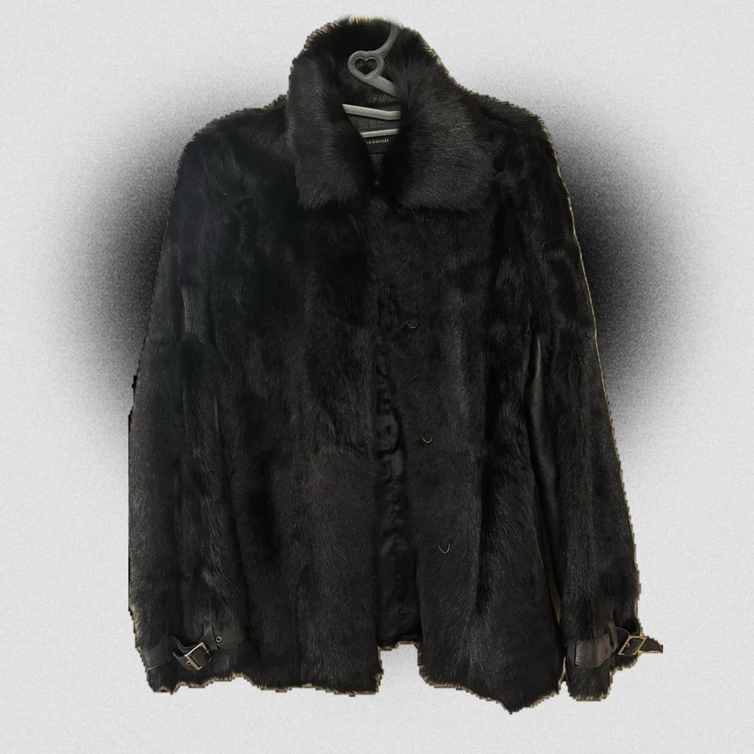 Ayadz 아야즈 스튜디오 블랙 가죽 퍼자켓  | 후루츠패밀리