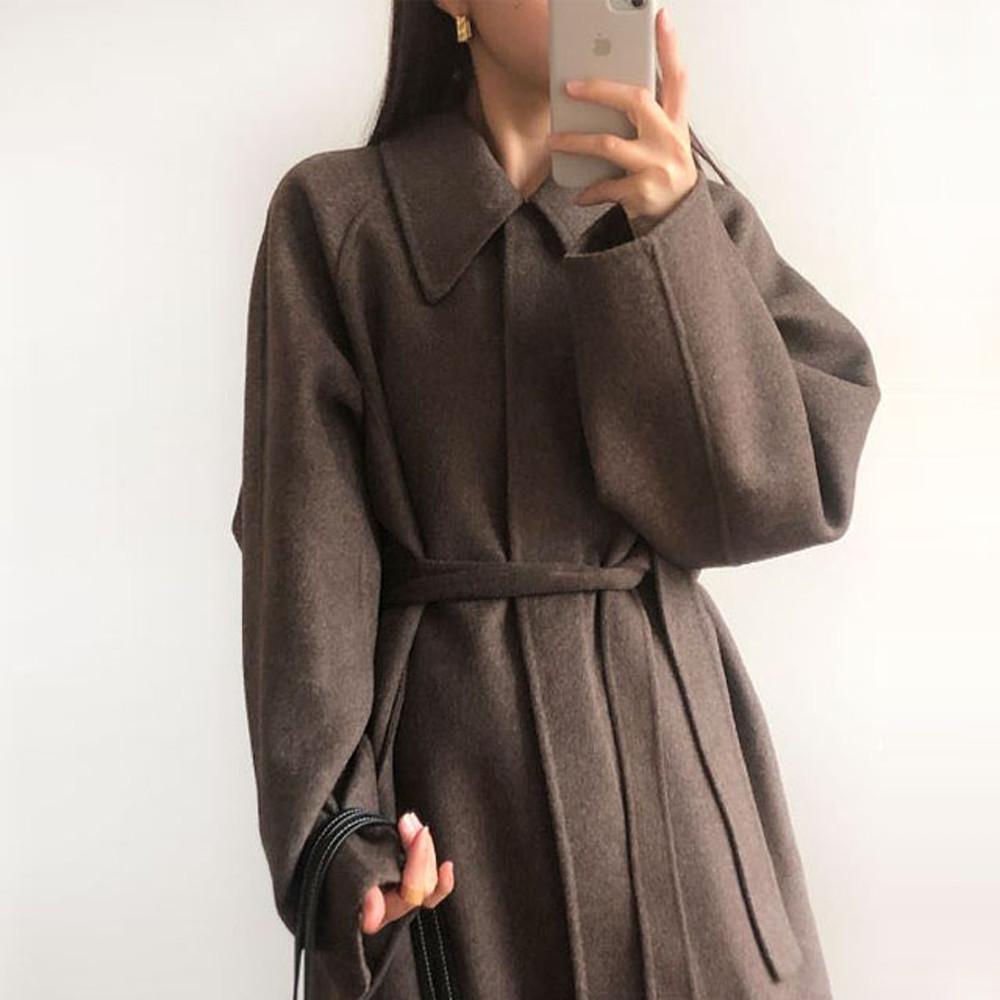 당일출고 10%쿠폰 증정품 런던플랏 르메르 빅카라 핸드메이드 롱코트