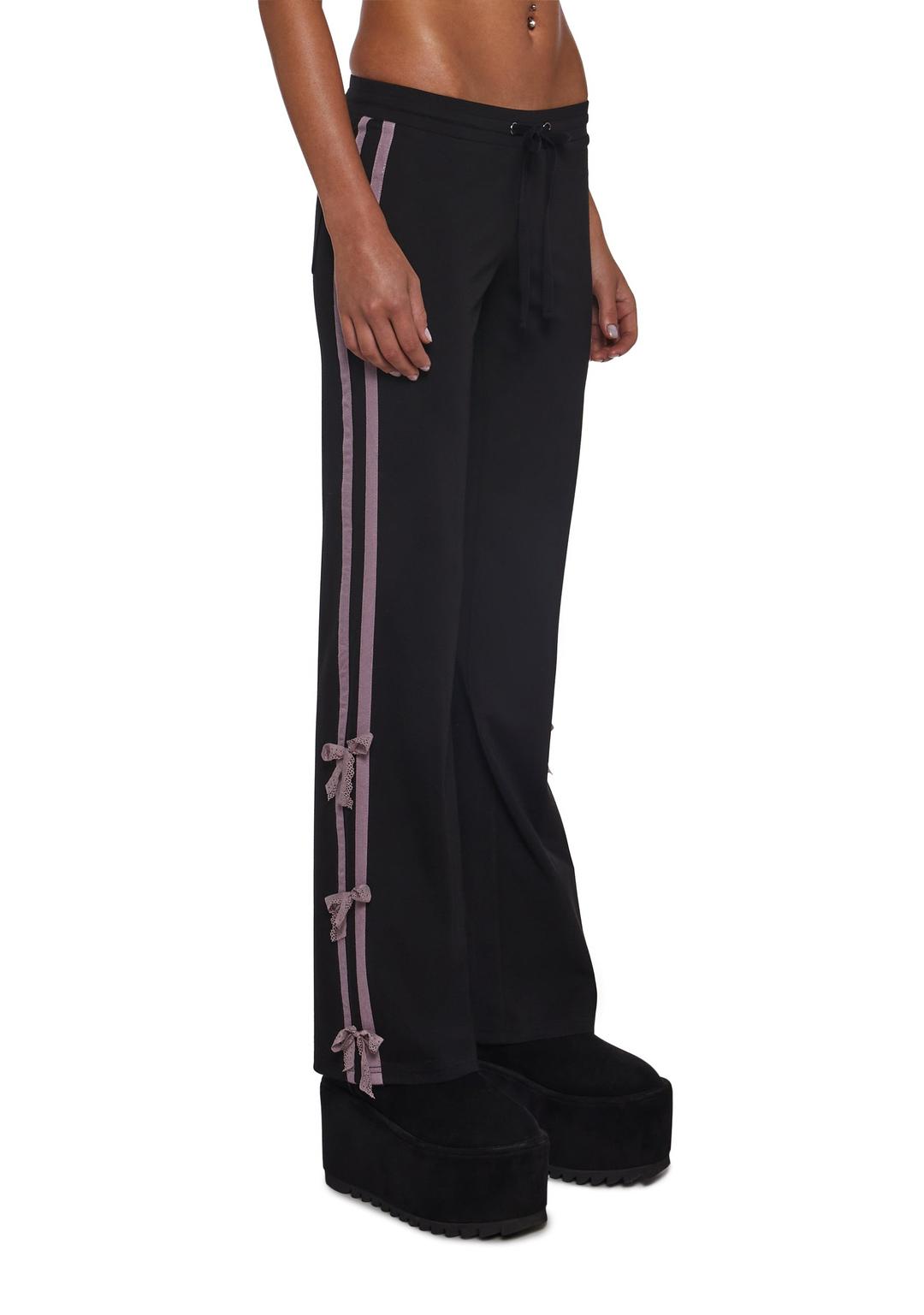 Hidden Spark Wide Leg Pants - BLACK / XX-small