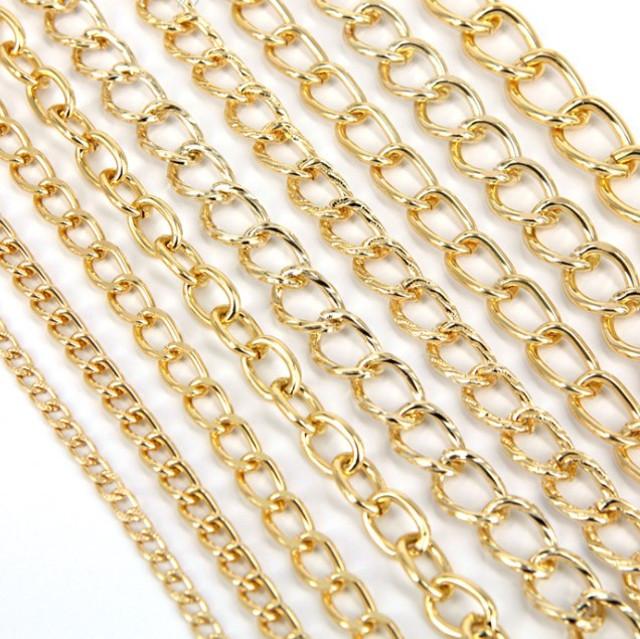 (KC/실버) 1.2m 알루미늄 메탈 체인 재료