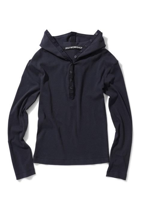 [03/07 예약발송] Hooded Henley Tee, Washed
