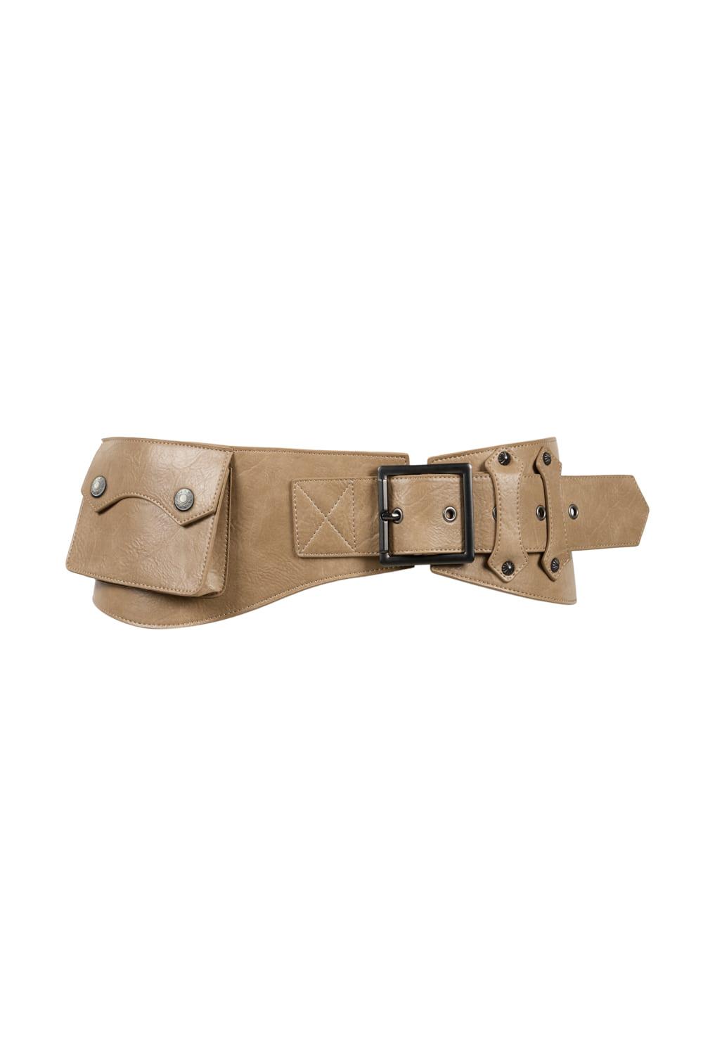 Studded Belt Bag (Beige)