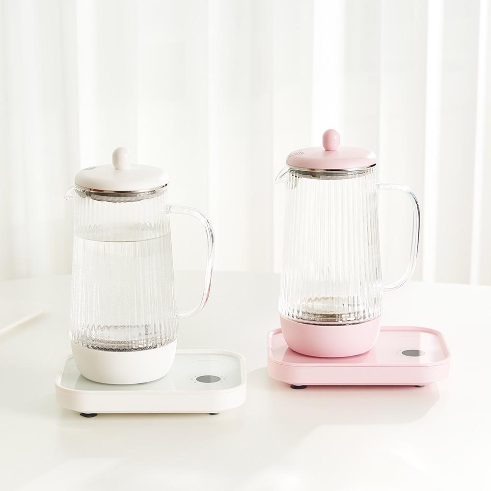 단미 전기포트 유리 티포트 분유 커피 무선 보온포트 800ml DA-KET02