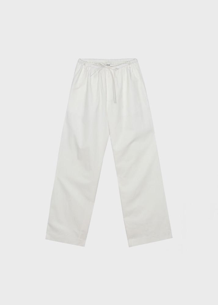 side string pants (white)