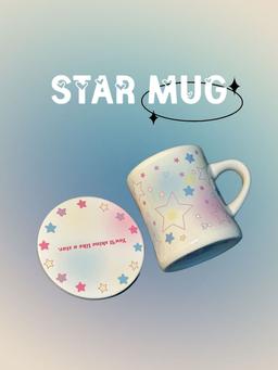 수심 Star Mug 스타 머그 컵 도자기 y2k 귀여운 별 감성 물컵 홈카페 우유