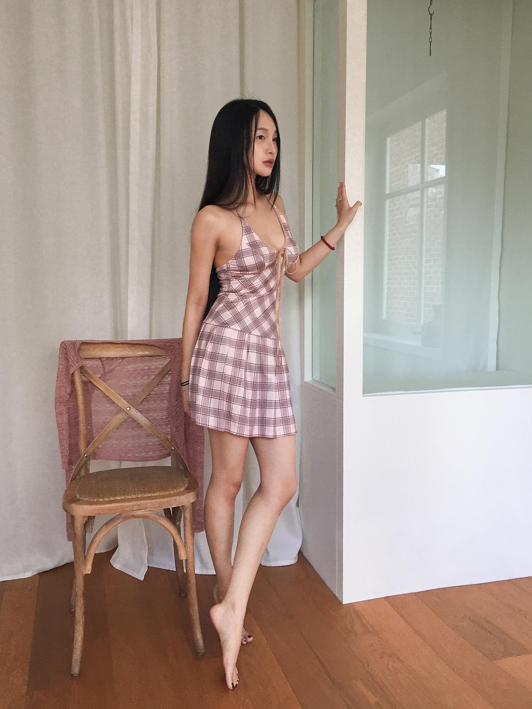 Royce Check Mini Dress (1color)