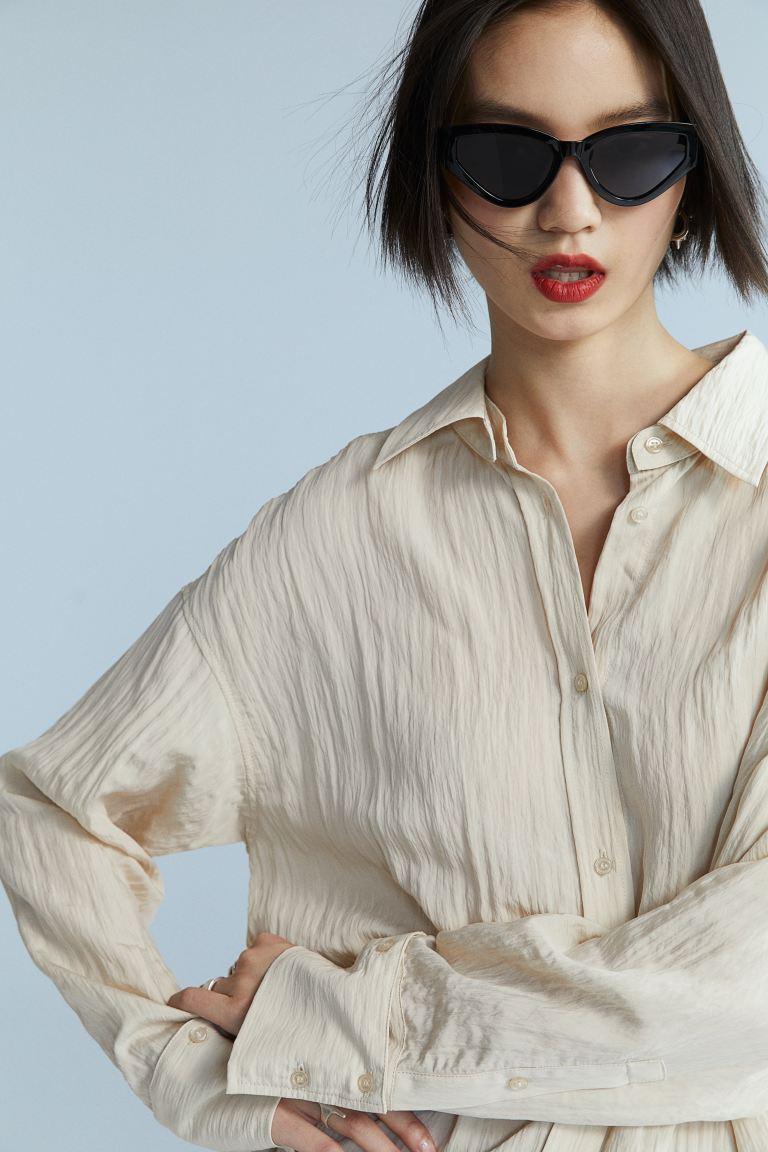 멀티 스타일 크링클 셔츠