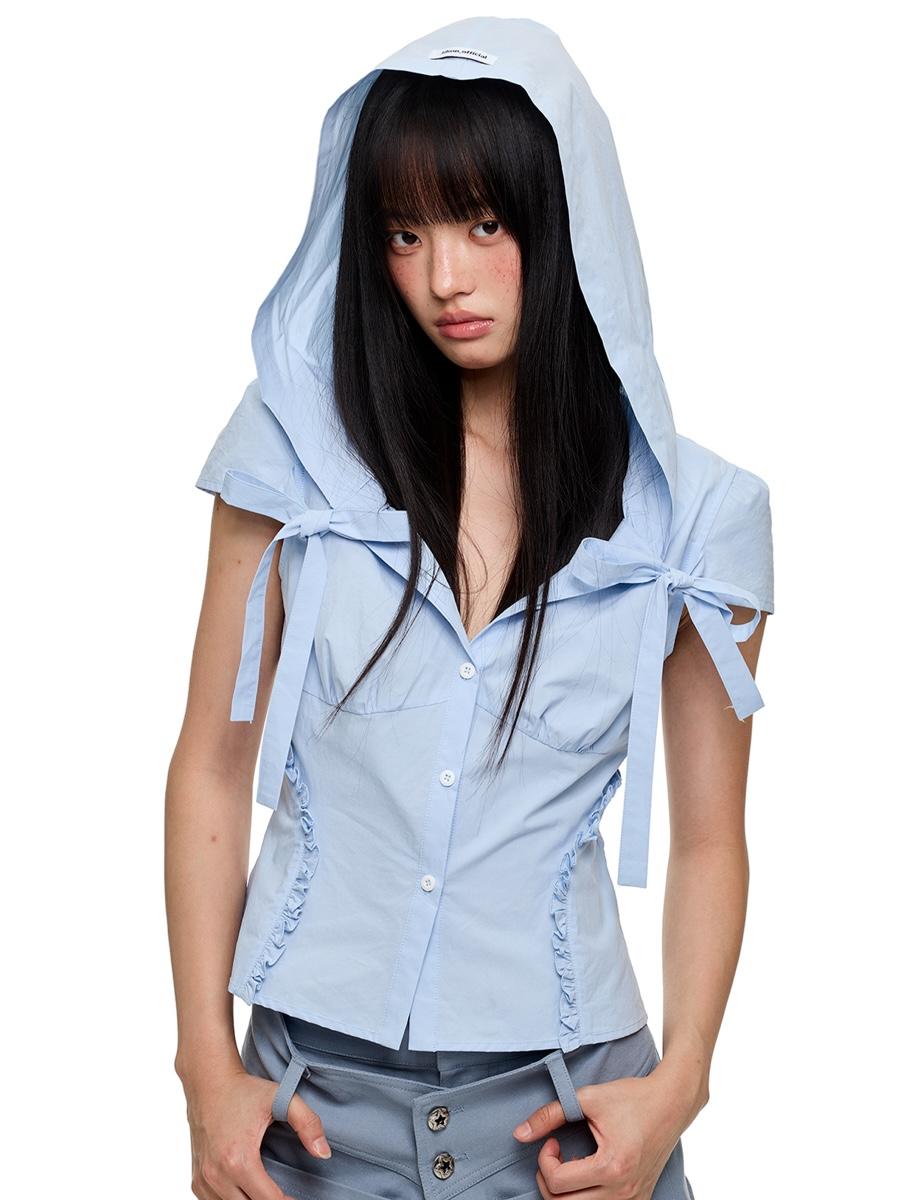JIKOO Girl's Heart Bow Hoodie Shirt (2color)