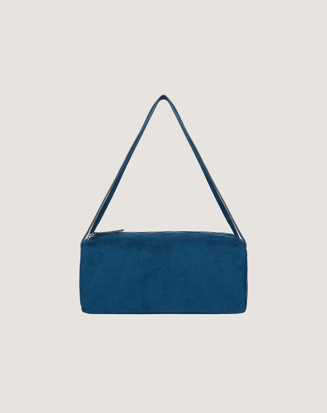 Suede Shoulder Bag (Navy)
