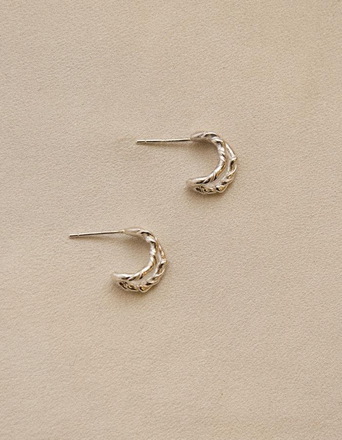 idma) 034 Two-Rope Earring[Silver]
