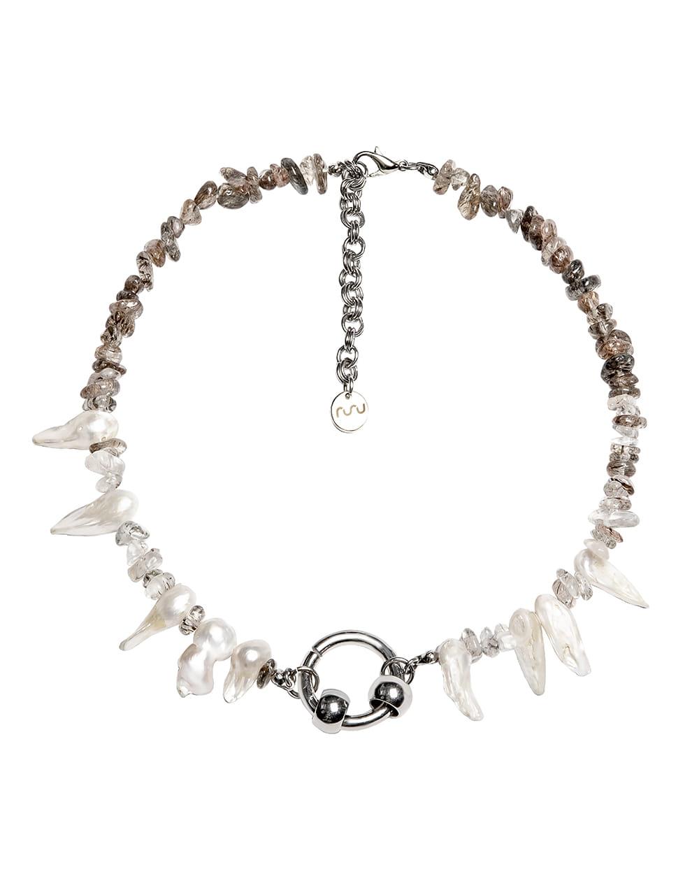 TOOTH PEARL STONE NECKLACE