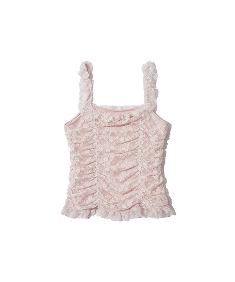 Vintage Shirring Sleeveless (pink)