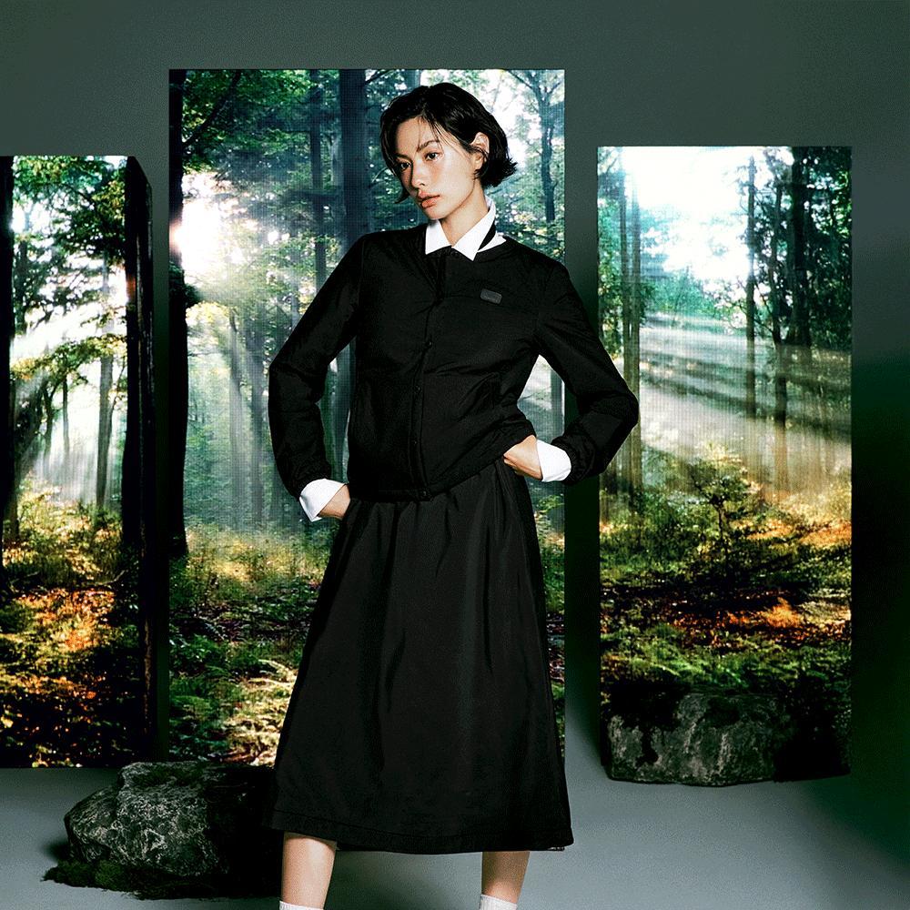 N253WPD010 레아 초경량 여성 패딩 점퍼 BLACK