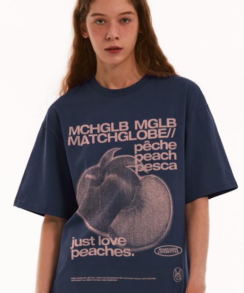 피치스 오버핏 티 (네이비)