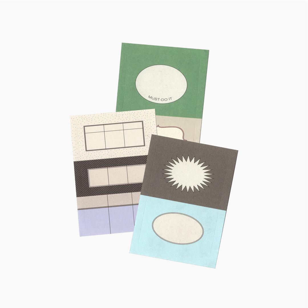 [데일리쿰] vintage memo sticker 빈티지 미니메모 스티커